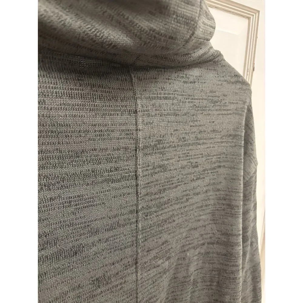 Anthropologie Saturday Sunday Marl Oversized Funnel Neck Sweater Green Women's S